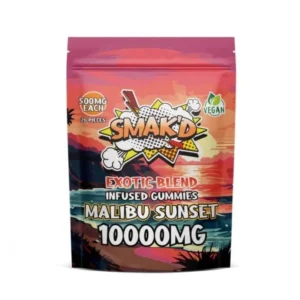 TKO Smakd Exotic Blend Delta 8 THC Infused Gummies | 10,000 MG| Malibu sunset