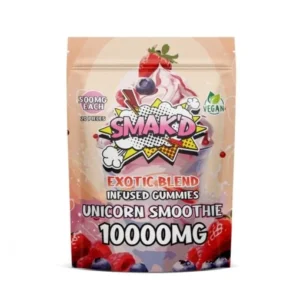 TKO Smakd Exotic Blend Delta 8 THC Infused Gummies | 10,000 MG| Unicorn Smoothie