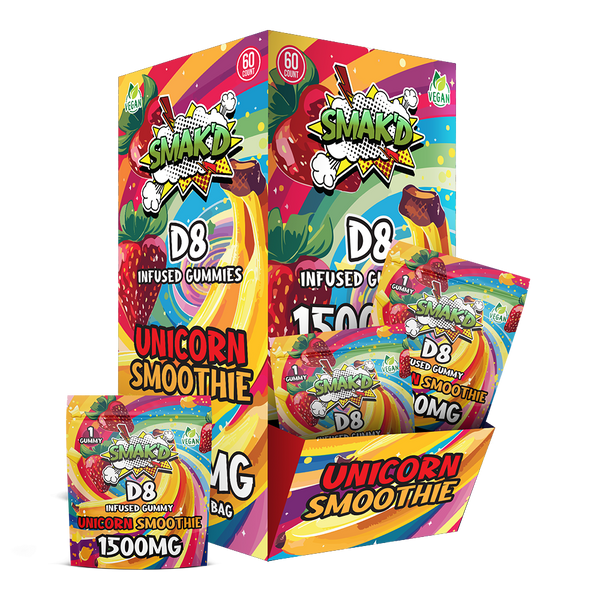 Smak’d 1500mg D8 Infused Gummy